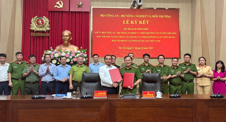 Bộ Công an và Bộ Nông nghiệp – Môi trường cùng ngăn chặn hành vi săn bắt, buôn bán động vật hoang dã